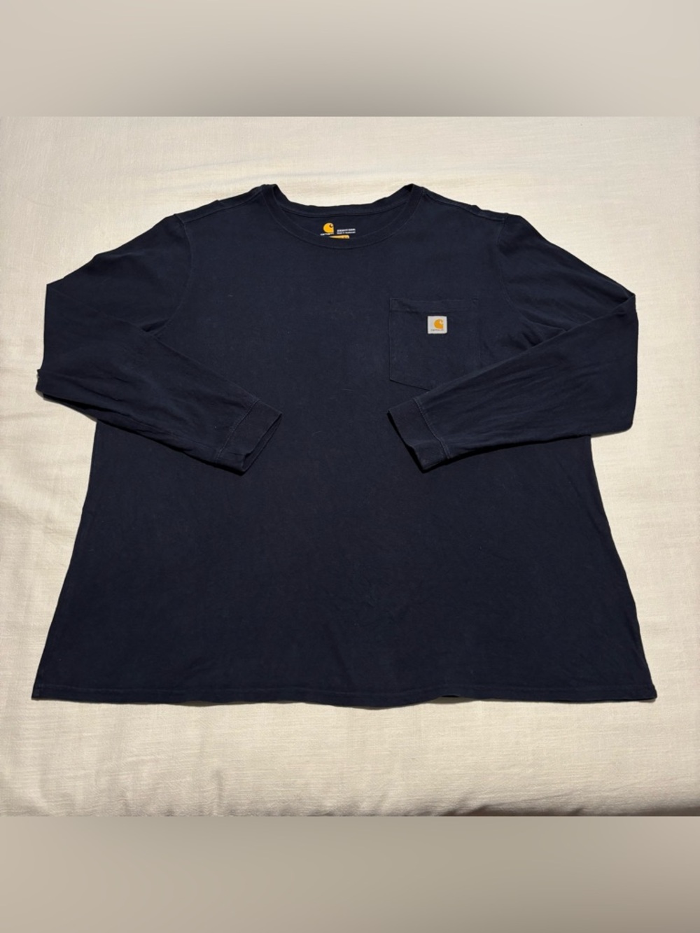 Women’s Carhartt Pocket Long Sleeve Shirt | Navy | Size 2X